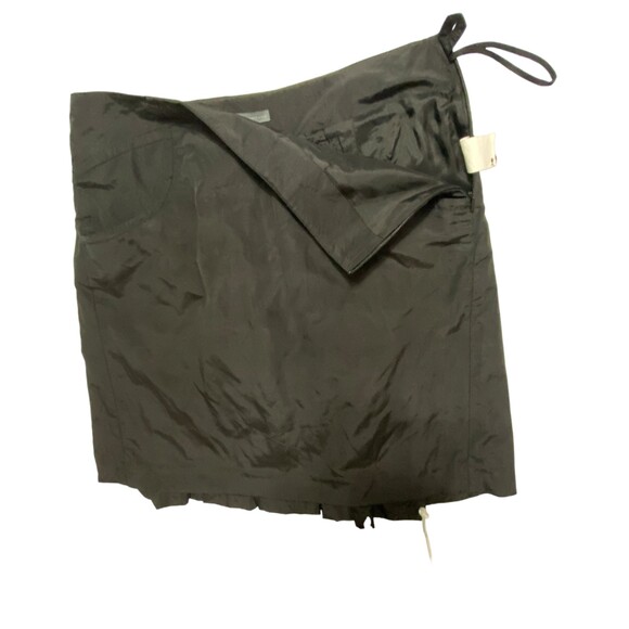 A/X Armani Exchange Pleated Flared Ruffled Lined Black Party Skirt Size 4 Mini - Picture 4 of 9